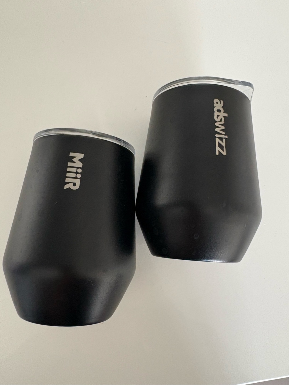 Miir & adswizz Branded Black Insulated Wine Tumblers - Set of 2